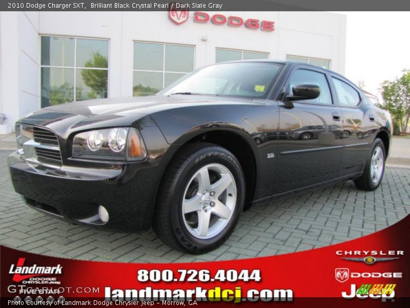 Brilliant Black Crystal Pearl / Dark Slate Gray 2010 Dodge Charger SXT