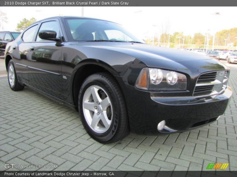 Brilliant Black Crystal Pearl / Dark Slate Gray 2010 Dodge Charger SXT