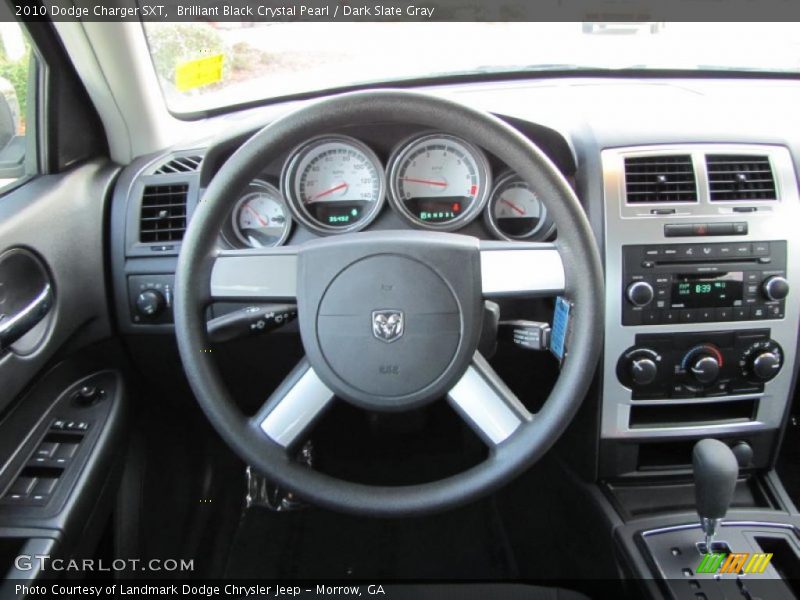 Brilliant Black Crystal Pearl / Dark Slate Gray 2010 Dodge Charger SXT
