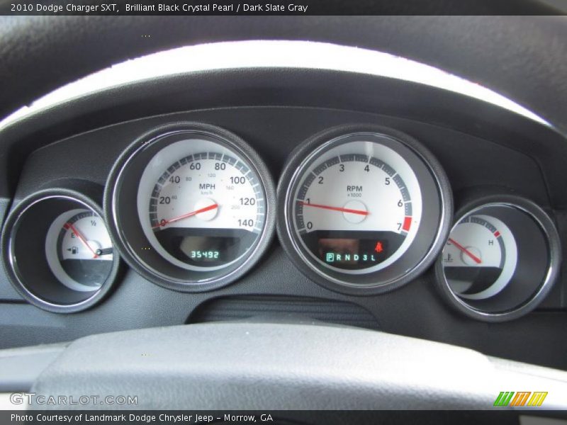 Brilliant Black Crystal Pearl / Dark Slate Gray 2010 Dodge Charger SXT