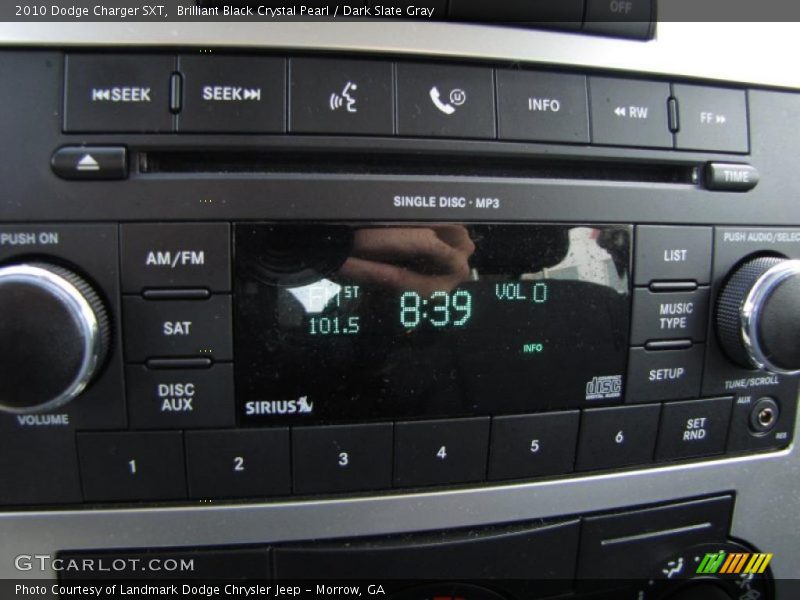 Brilliant Black Crystal Pearl / Dark Slate Gray 2010 Dodge Charger SXT