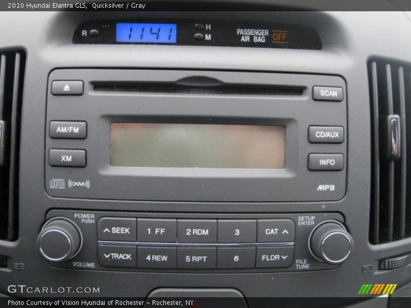 Quicksilver / Gray 2010 Hyundai Elantra GLS