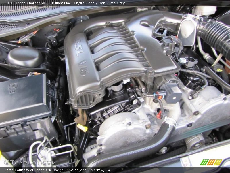 Brilliant Black Crystal Pearl / Dark Slate Gray 2010 Dodge Charger SXT