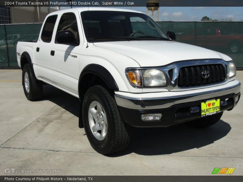 Super White / Oak 2004 Toyota Tacoma V6 PreRunner TRD Double Cab