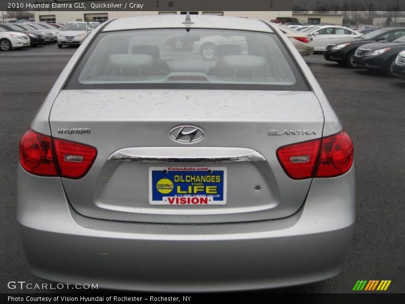 Quicksilver / Gray 2010 Hyundai Elantra GLS