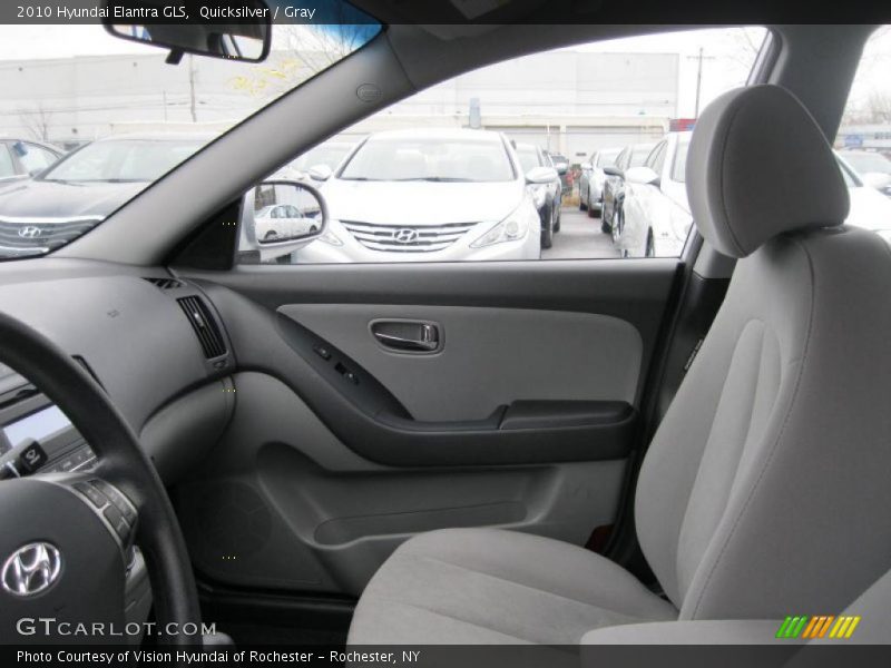 Quicksilver / Gray 2010 Hyundai Elantra GLS