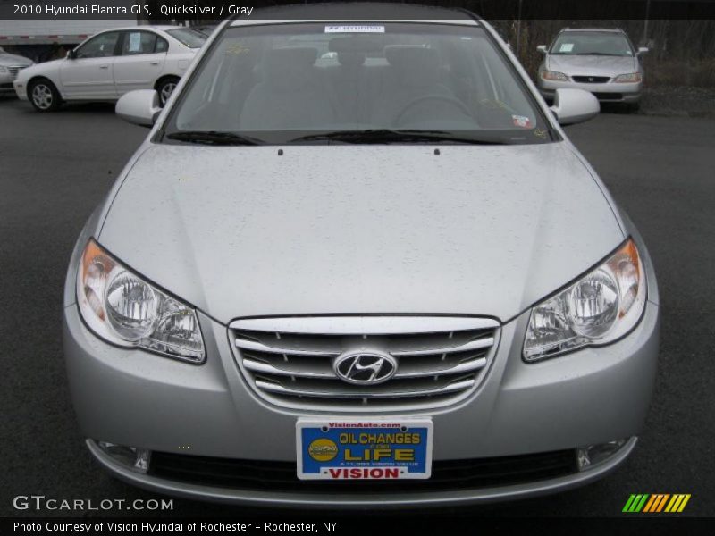 Quicksilver / Gray 2010 Hyundai Elantra GLS