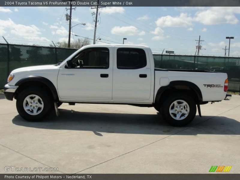 Super White / Oak 2004 Toyota Tacoma V6 PreRunner TRD Double Cab