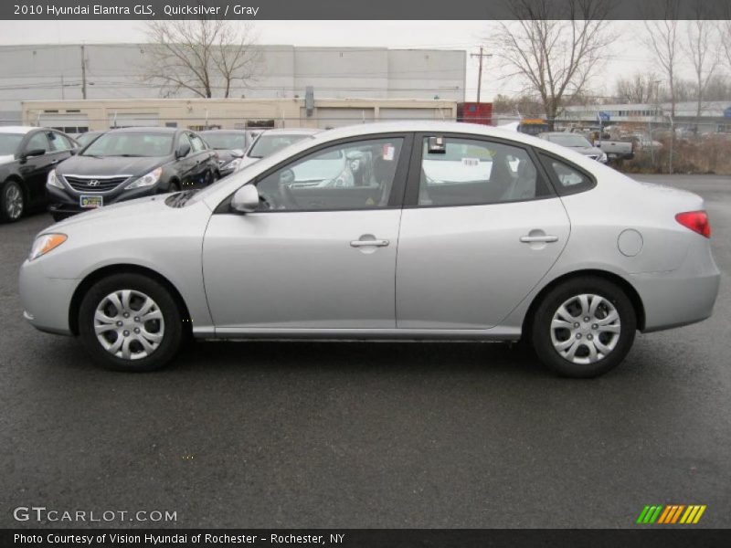 Quicksilver / Gray 2010 Hyundai Elantra GLS