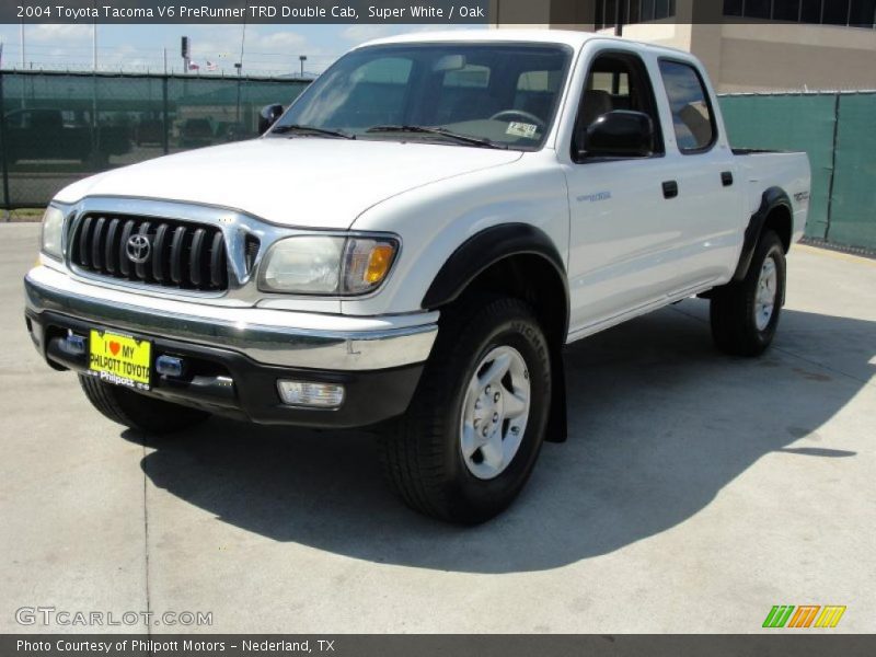 Super White / Oak 2004 Toyota Tacoma V6 PreRunner TRD Double Cab