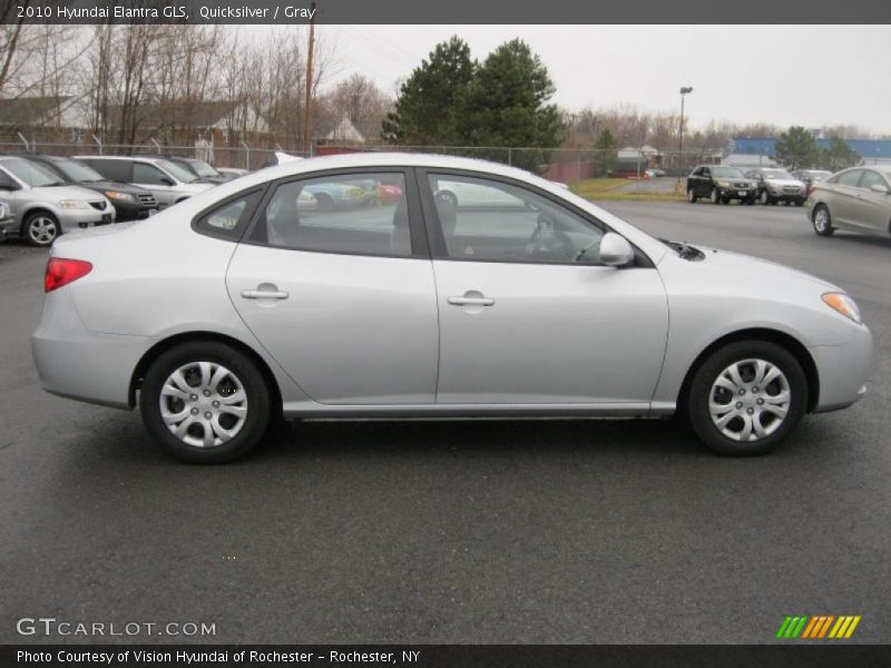 Quicksilver / Gray 2010 Hyundai Elantra GLS