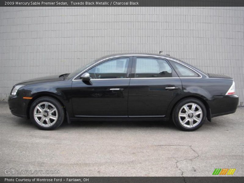 Tuxedo Black Metallic / Charcoal Black 2009 Mercury Sable Premier Sedan