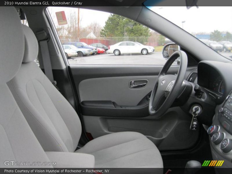 Quicksilver / Gray 2010 Hyundai Elantra GLS