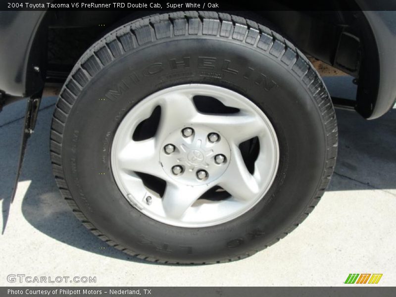 Super White / Oak 2004 Toyota Tacoma V6 PreRunner TRD Double Cab