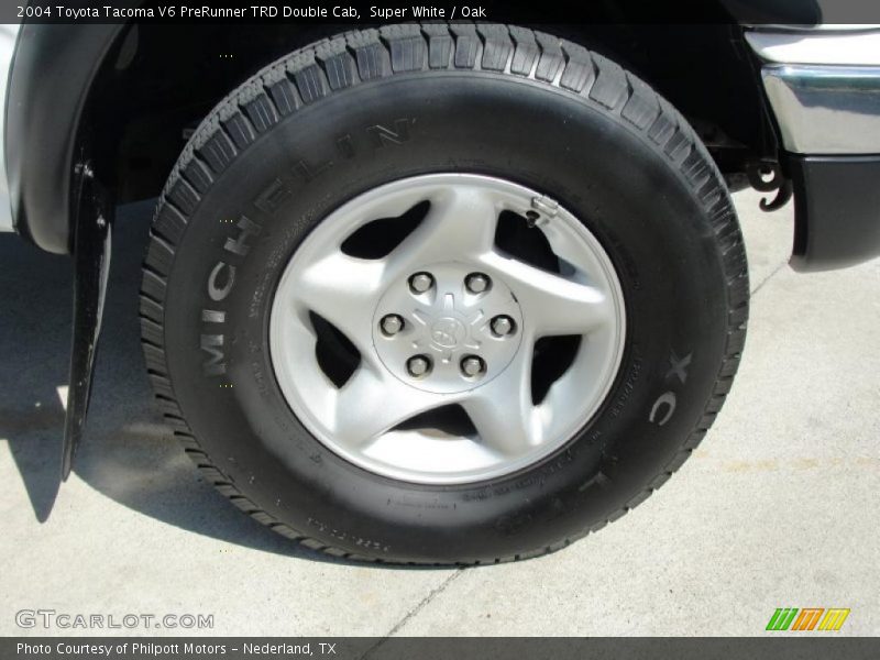 Super White / Oak 2004 Toyota Tacoma V6 PreRunner TRD Double Cab
