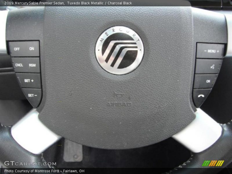 Tuxedo Black Metallic / Charcoal Black 2009 Mercury Sable Premier Sedan