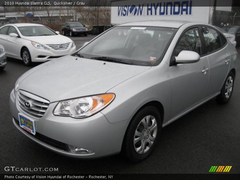 Quicksilver / Gray 2010 Hyundai Elantra GLS