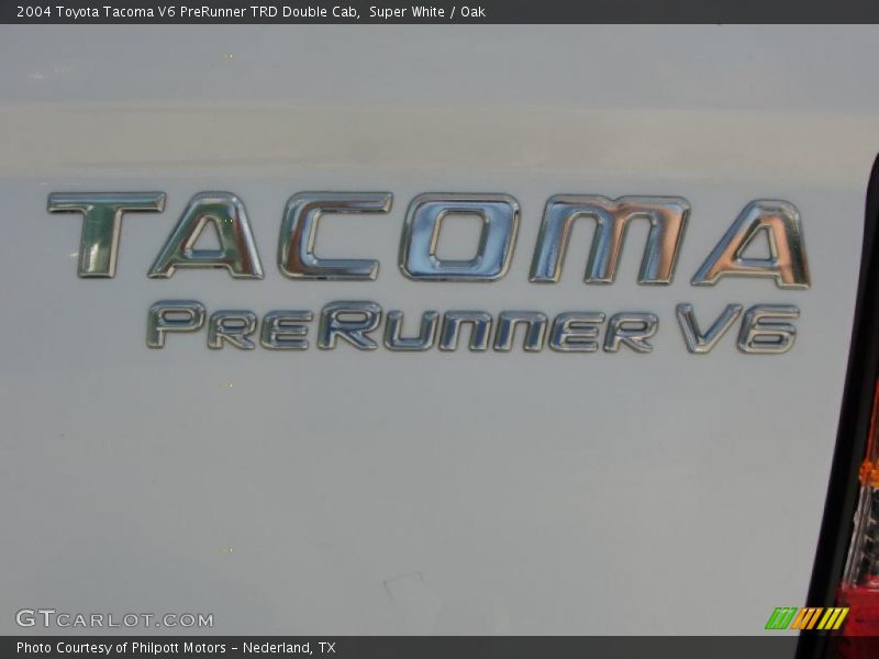 Super White / Oak 2004 Toyota Tacoma V6 PreRunner TRD Double Cab