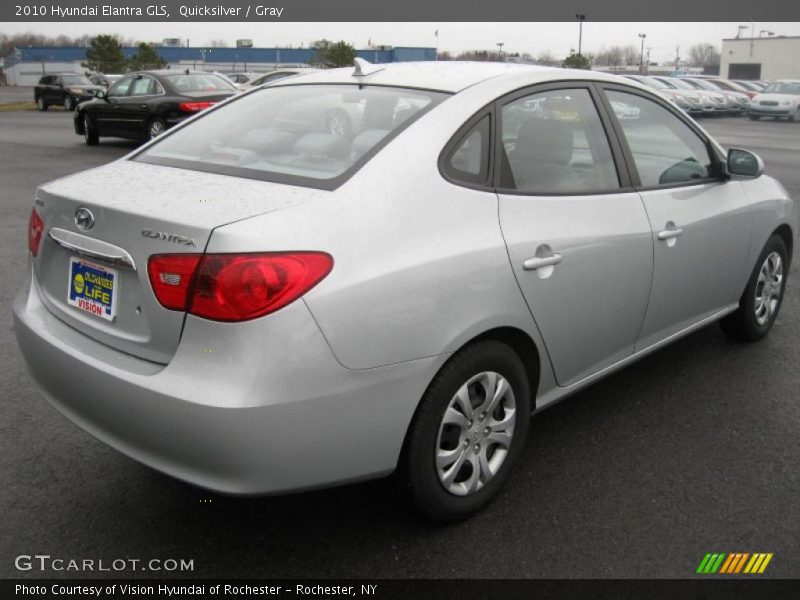Quicksilver / Gray 2010 Hyundai Elantra GLS
