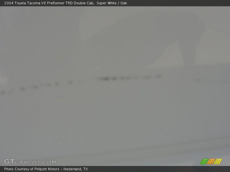 Super White / Oak 2004 Toyota Tacoma V6 PreRunner TRD Double Cab