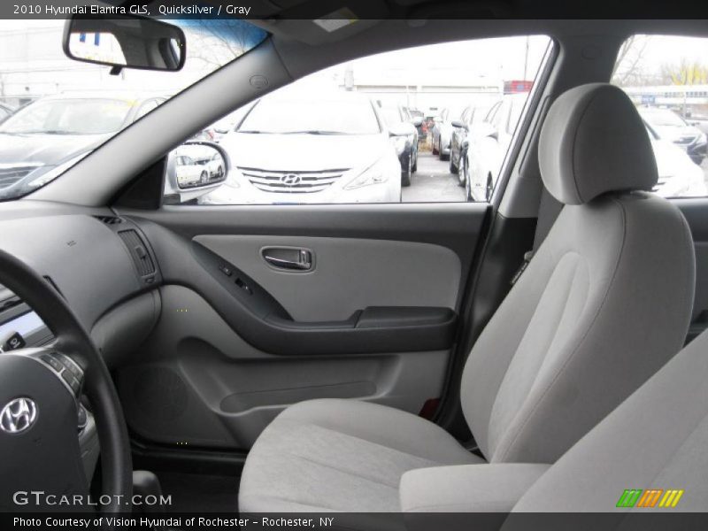 Quicksilver / Gray 2010 Hyundai Elantra GLS