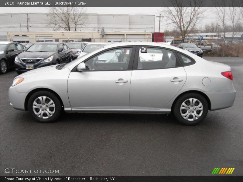 Quicksilver / Gray 2010 Hyundai Elantra GLS