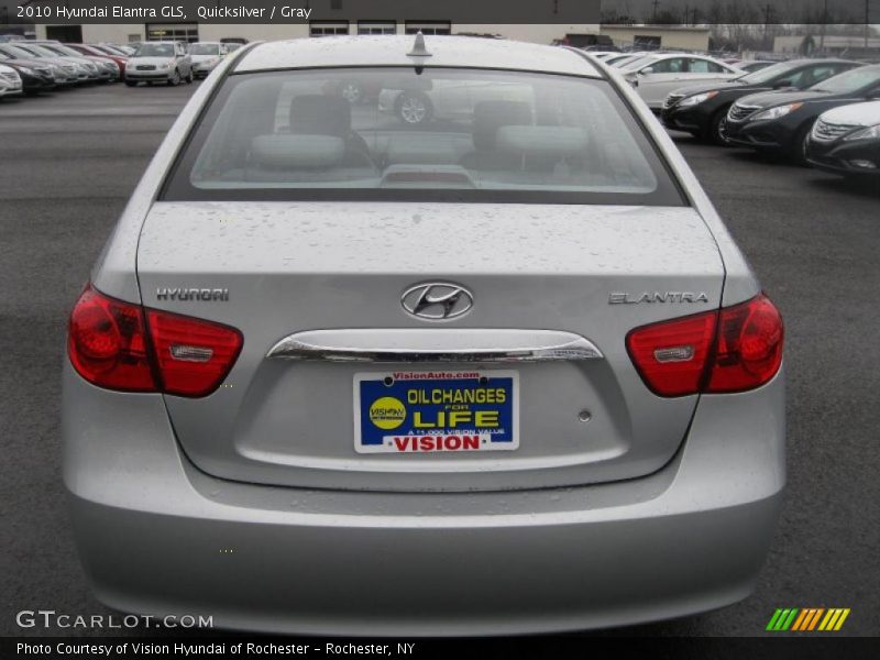 Quicksilver / Gray 2010 Hyundai Elantra GLS
