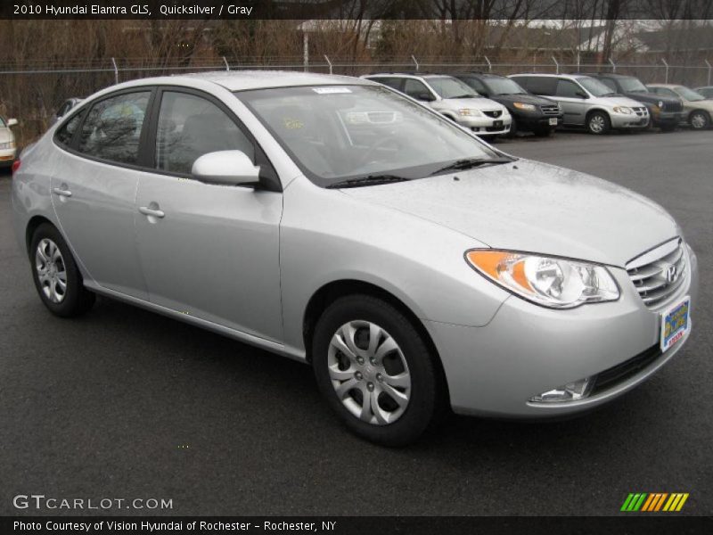 Quicksilver / Gray 2010 Hyundai Elantra GLS