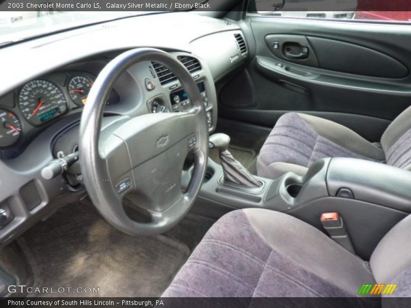 Galaxy Silver Metallic / Ebony Black 2003 Chevrolet Monte Carlo LS