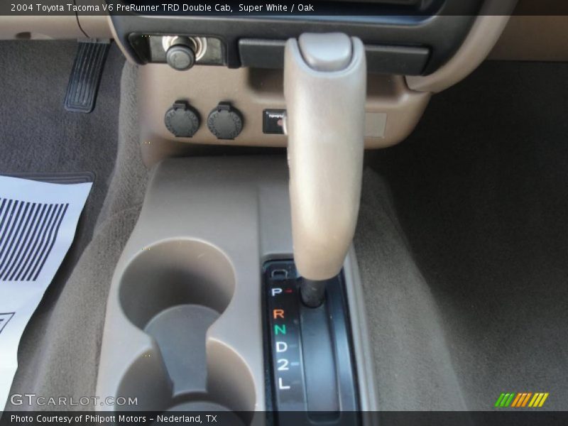 Super White / Oak 2004 Toyota Tacoma V6 PreRunner TRD Double Cab