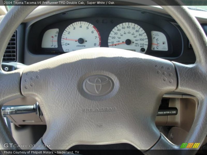 Super White / Oak 2004 Toyota Tacoma V6 PreRunner TRD Double Cab