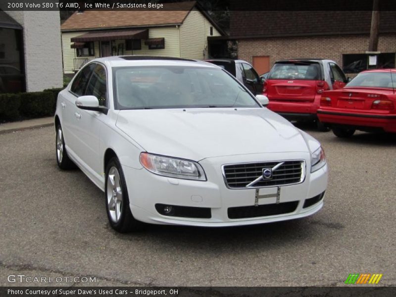 Ice White / Sandstone Beige 2008 Volvo S80 T6 AWD