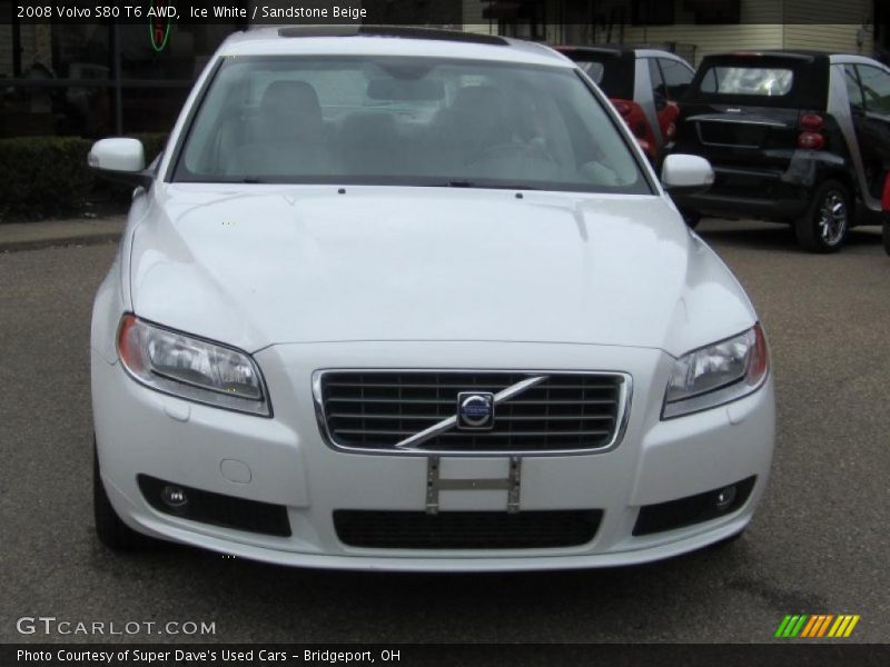 Ice White / Sandstone Beige 2008 Volvo S80 T6 AWD