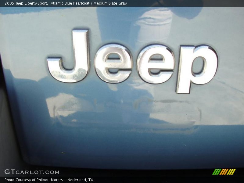 Atlantic Blue Pearlcoat / Medium Slate Gray 2005 Jeep Liberty Sport