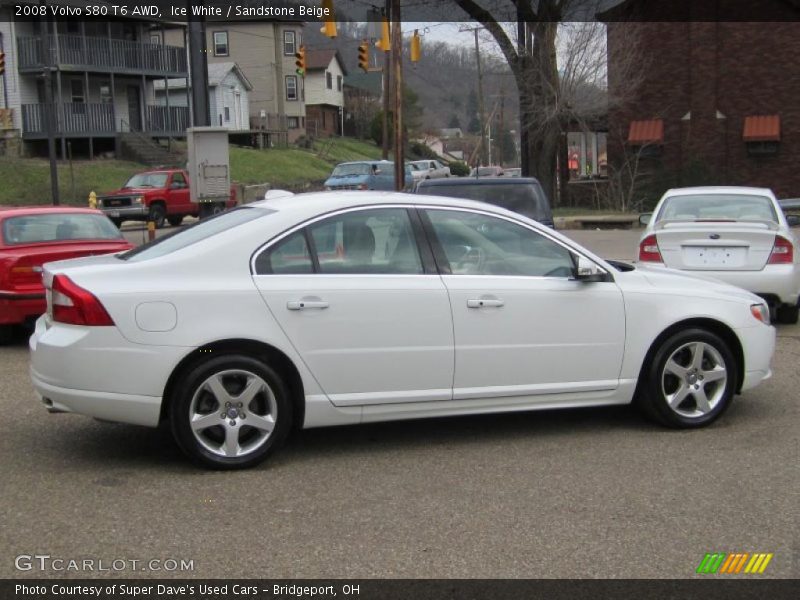 Ice White / Sandstone Beige 2008 Volvo S80 T6 AWD