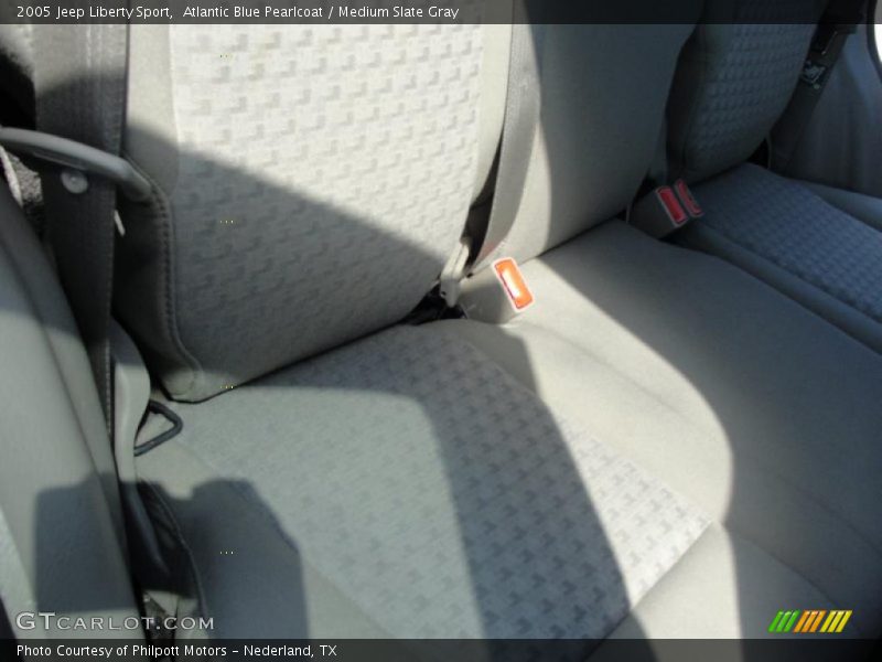 Atlantic Blue Pearlcoat / Medium Slate Gray 2005 Jeep Liberty Sport