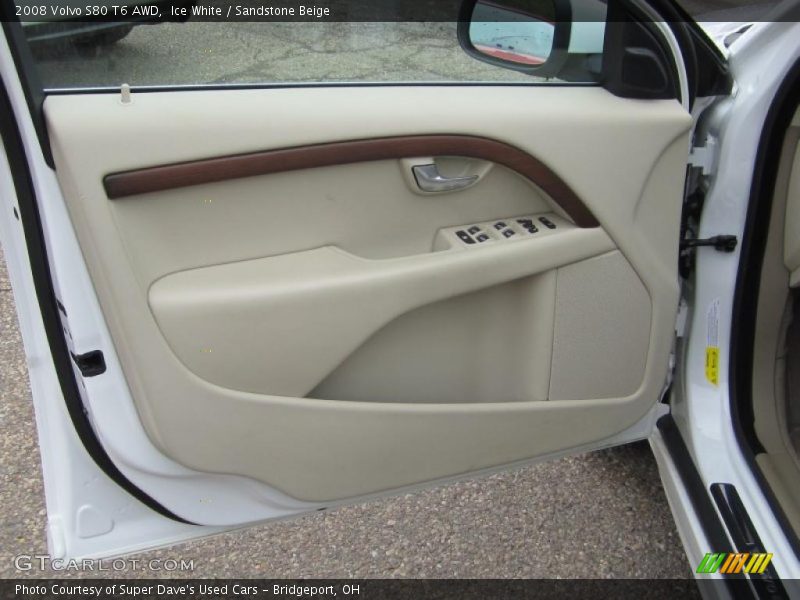 Ice White / Sandstone Beige 2008 Volvo S80 T6 AWD