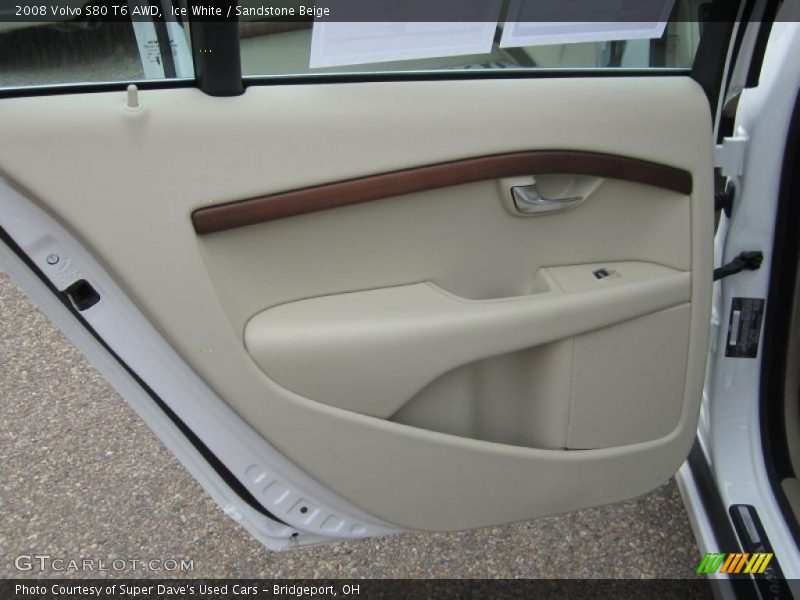 Ice White / Sandstone Beige 2008 Volvo S80 T6 AWD