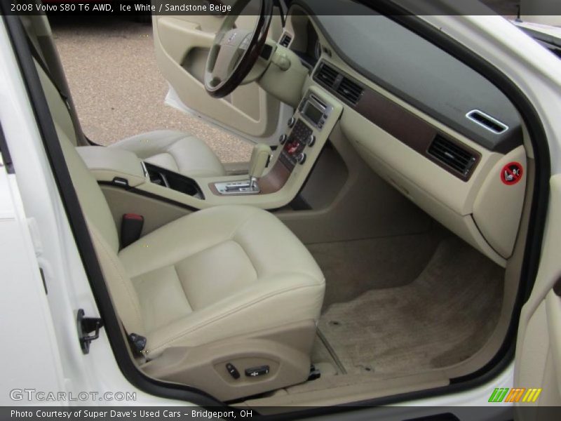 Ice White / Sandstone Beige 2008 Volvo S80 T6 AWD