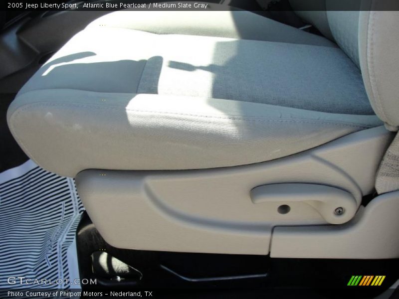 Atlantic Blue Pearlcoat / Medium Slate Gray 2005 Jeep Liberty Sport