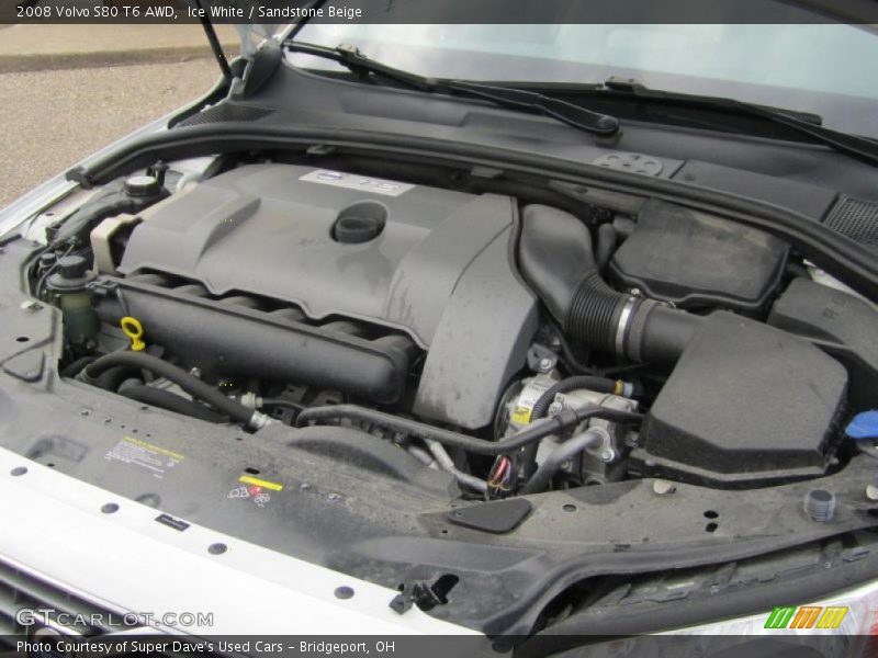 Ice White / Sandstone Beige 2008 Volvo S80 T6 AWD