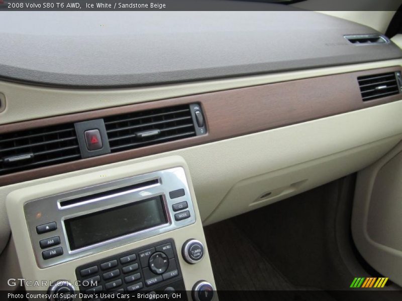 Ice White / Sandstone Beige 2008 Volvo S80 T6 AWD