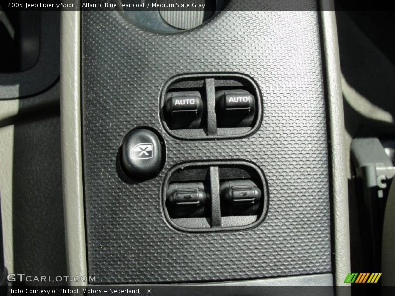 Atlantic Blue Pearlcoat / Medium Slate Gray 2005 Jeep Liberty Sport