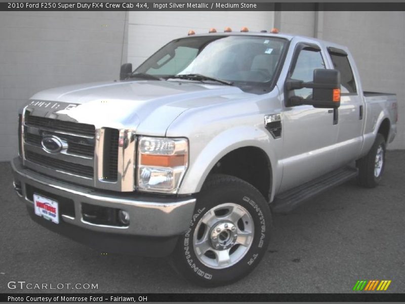 Ingot Silver Metallic / Medium Stone 2010 Ford F250 Super Duty FX4 Crew Cab 4x4