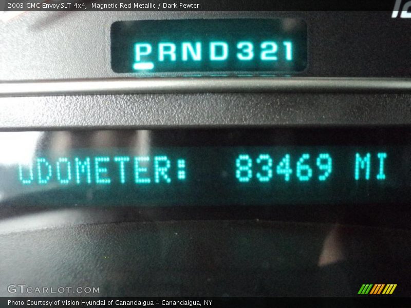 Magnetic Red Metallic / Dark Pewter 2003 GMC Envoy SLT 4x4