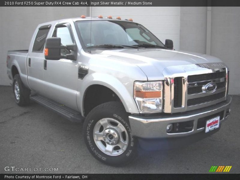 Ingot Silver Metallic / Medium Stone 2010 Ford F250 Super Duty FX4 Crew Cab 4x4