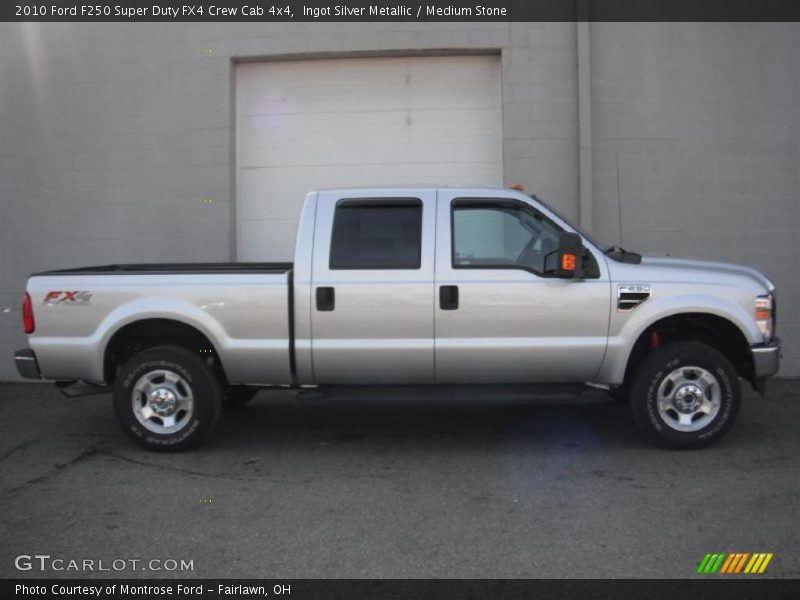 Ingot Silver Metallic / Medium Stone 2010 Ford F250 Super Duty FX4 Crew Cab 4x4