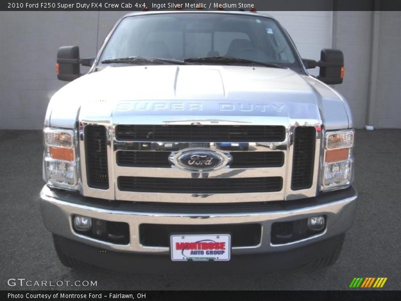 Ingot Silver Metallic / Medium Stone 2010 Ford F250 Super Duty FX4 Crew Cab 4x4
