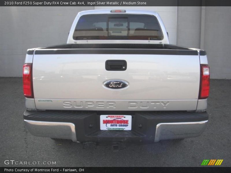 Ingot Silver Metallic / Medium Stone 2010 Ford F250 Super Duty FX4 Crew Cab 4x4