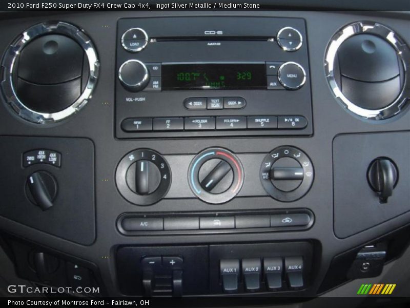 Controls of 2010 F250 Super Duty FX4 Crew Cab 4x4